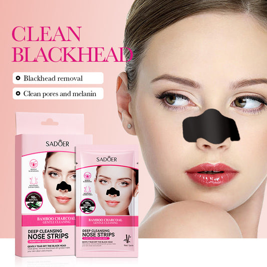 Bamboo Charcoal Deep Cleanse Unclog Pores Blackhead Nose Patches