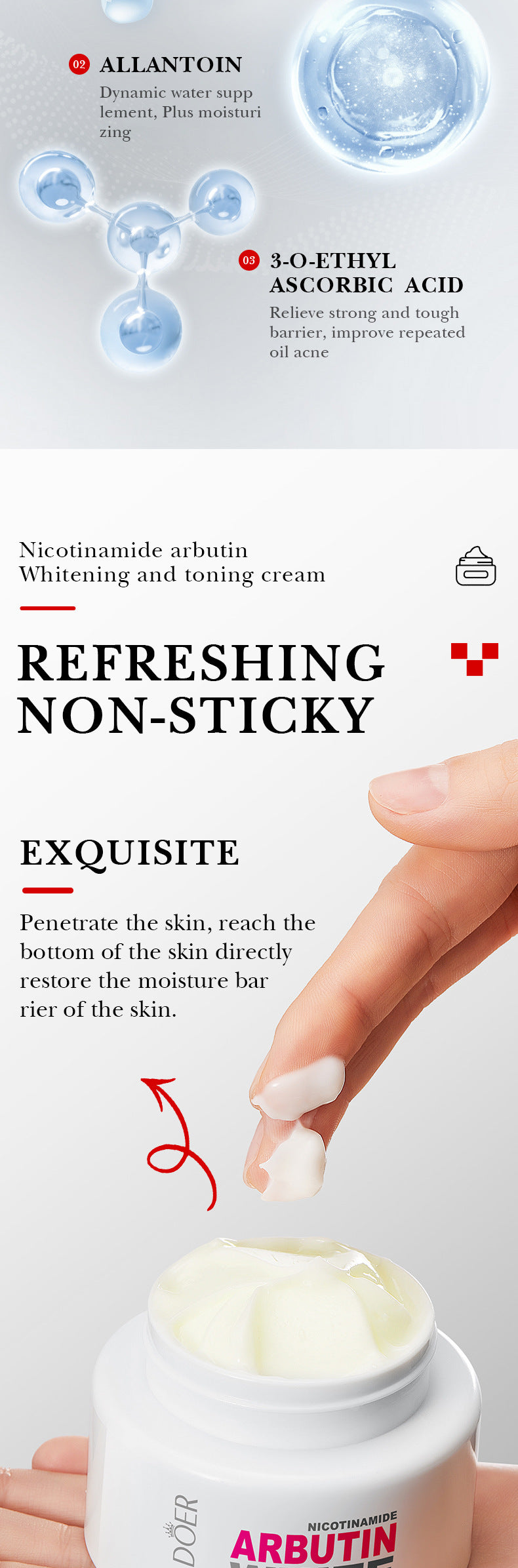 Niacinamide Whitening Essence Face Cream