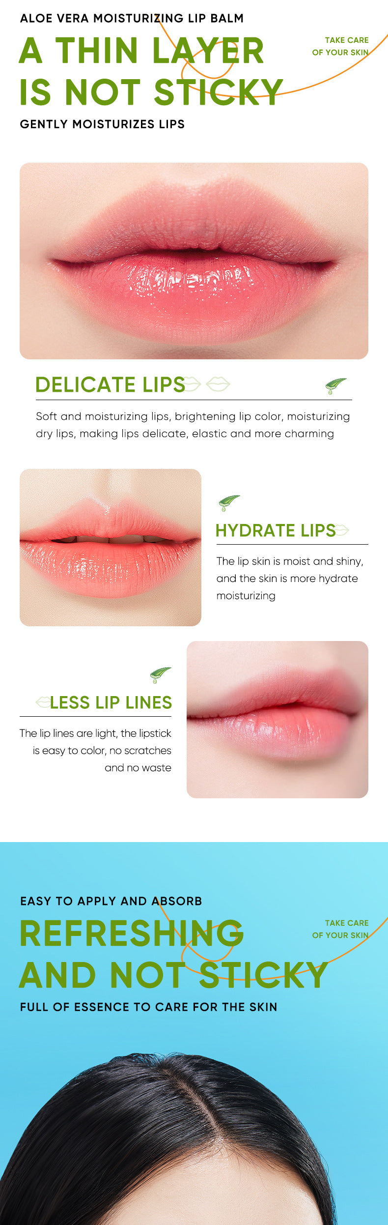 Aloe Long-lasting Hydrating Lip Balm