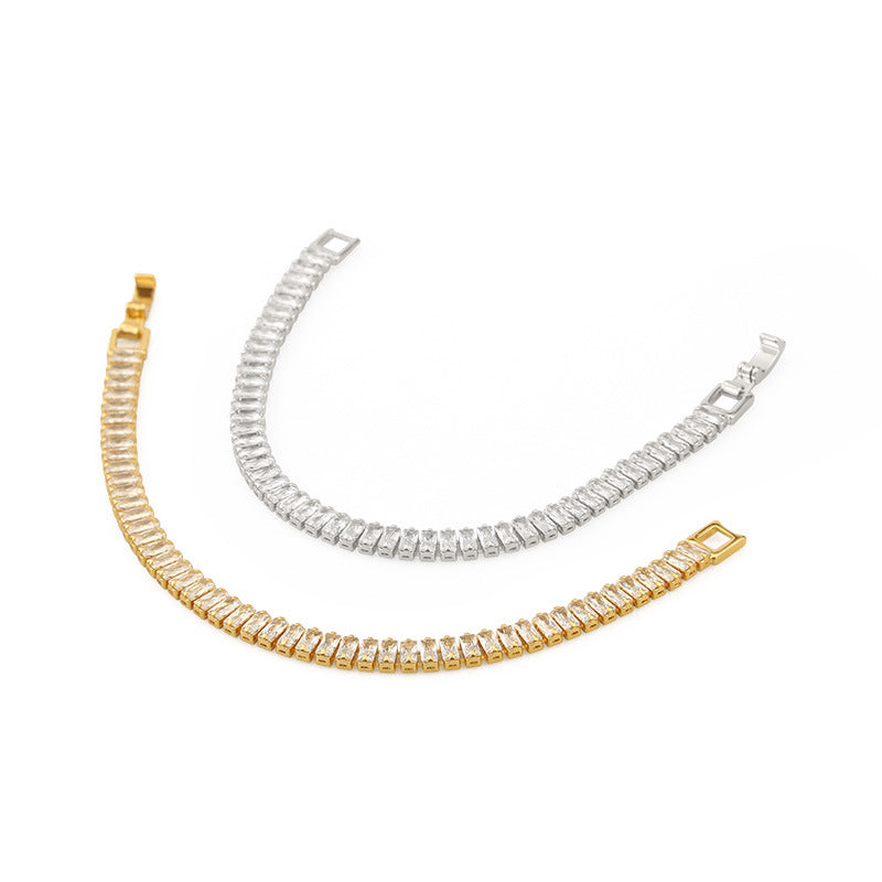 Gold Plated Mesh Chain Minimalist Bracelet