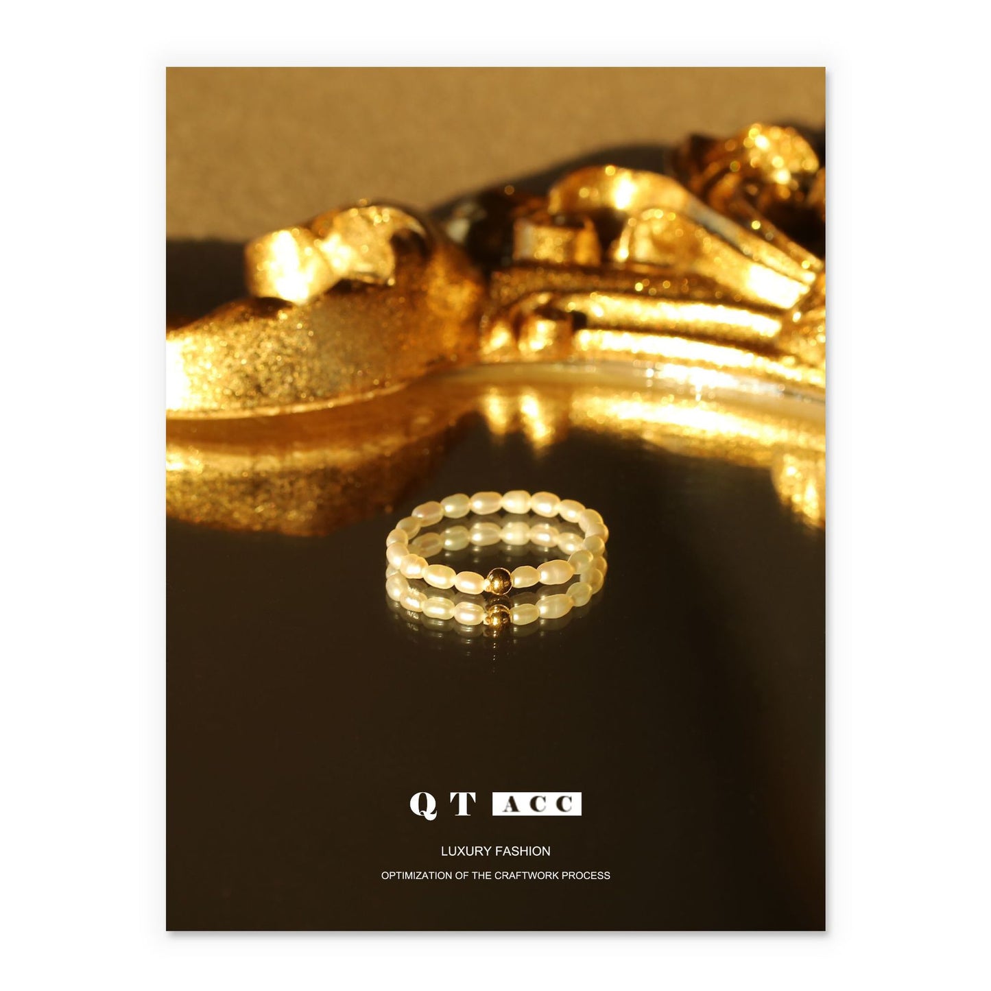 Gold Plated Geometric Minimalist Ring