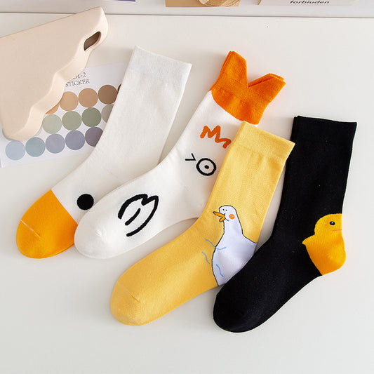 Three-dimensional Duck Series Socks