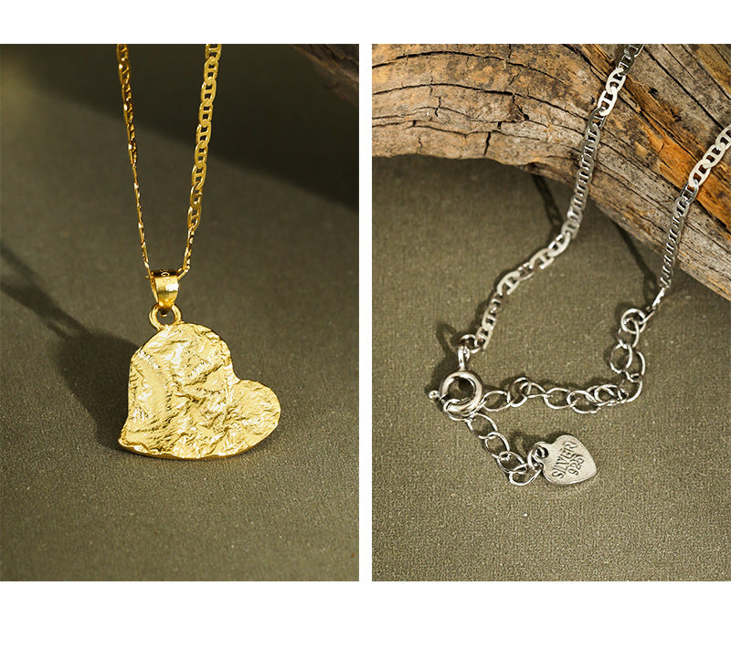 Gold Plated Heart Minimalist Necklace