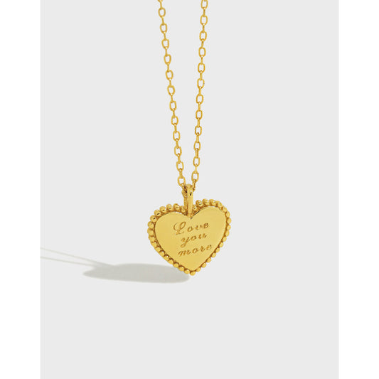 Gold Plated Heart Minimalist Necklace
