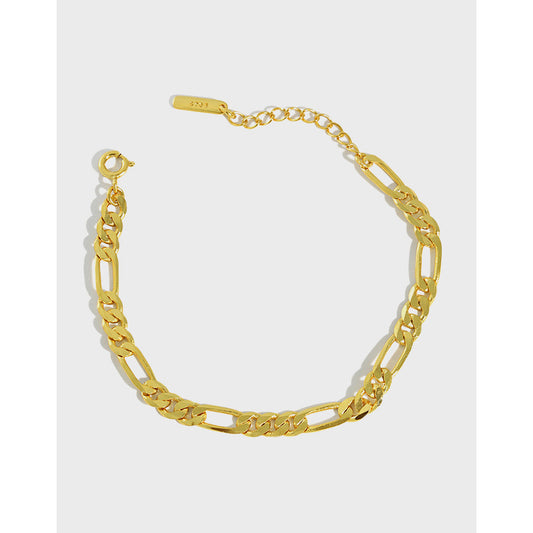 Gold Plated Chain Beads Minimalist Bracelet