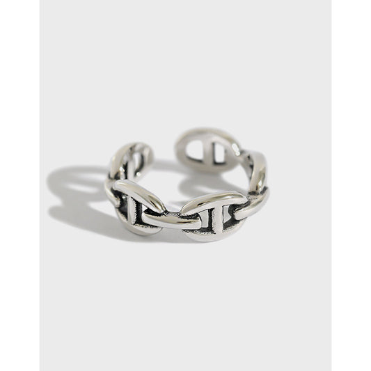 Silver Twist Minimalist Ring