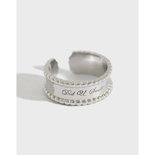 Silver Round Minimalist Ring