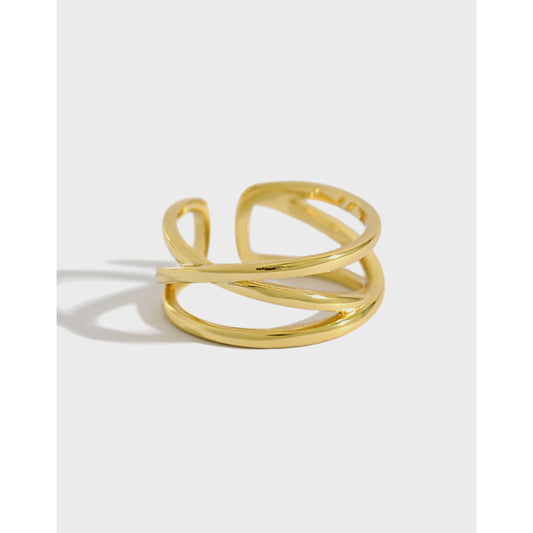 Gold Plated Round Minimalist Ring