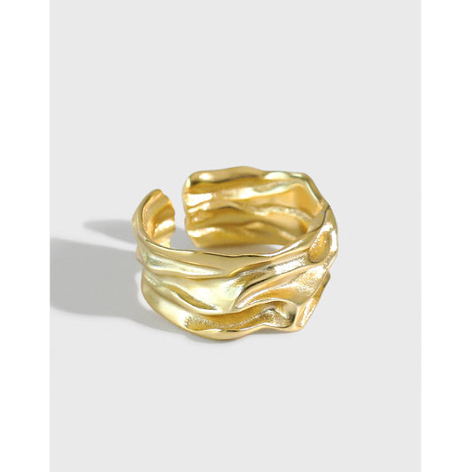 Gold Plated Round Minimalist Ring