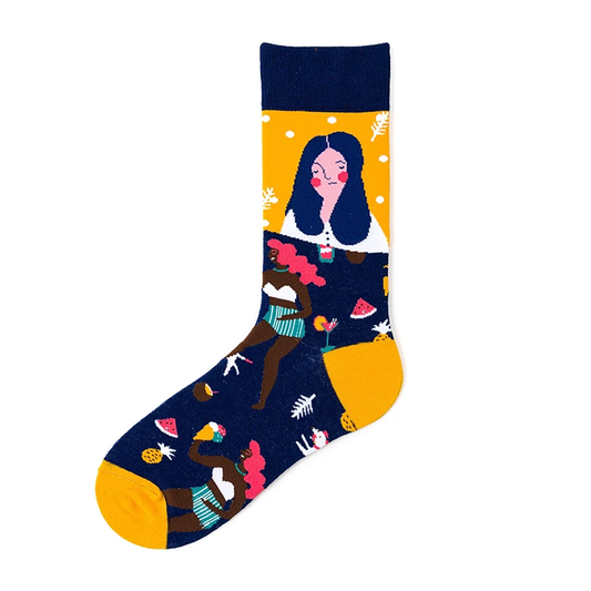 Woman Ice Cream Socks
