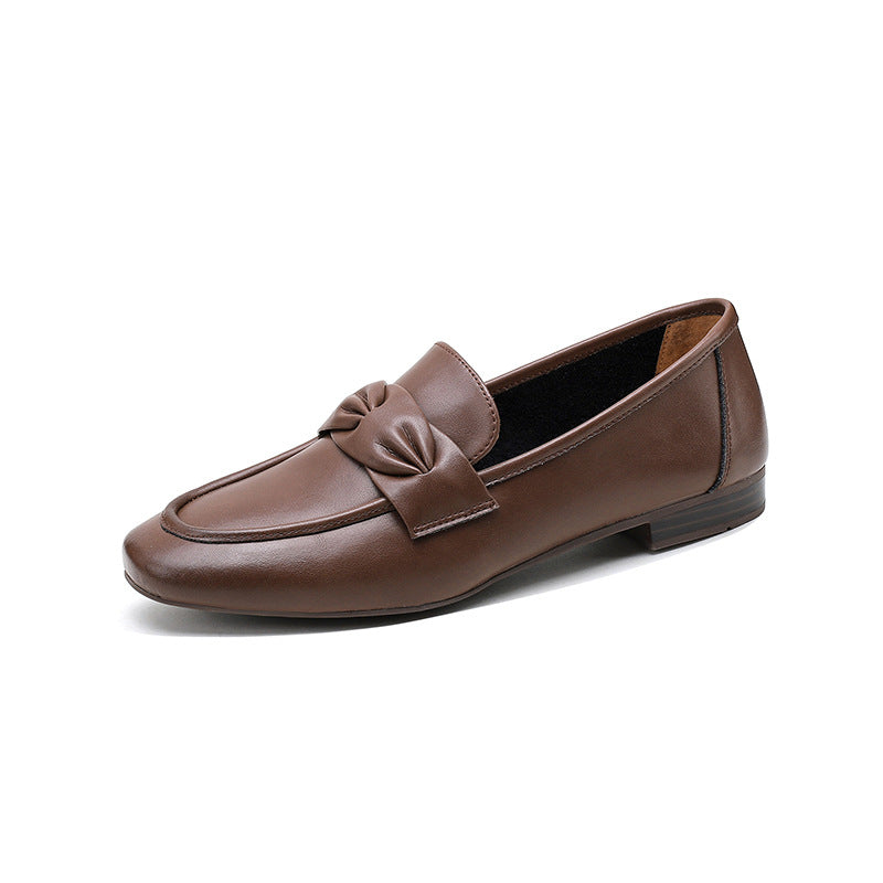 Chocolate Leather Loafers