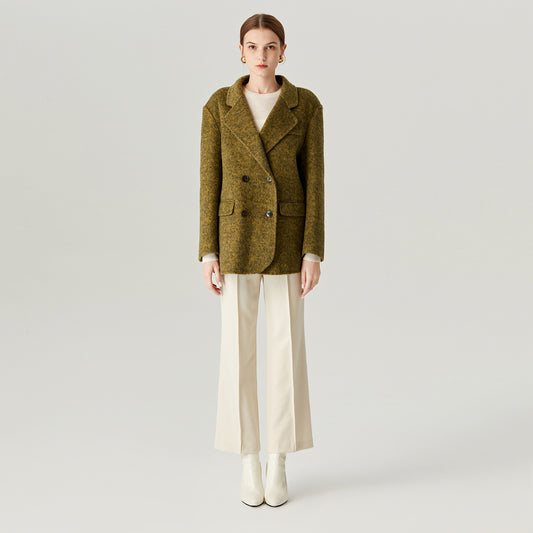 Wool Suit Coat Jacket Casual Blazer